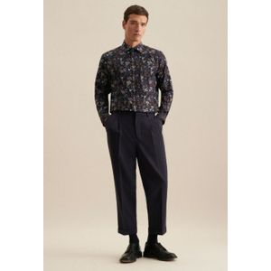 Overhemden - Beige - Regular Fit - Lange Mouwen - Kentkraag