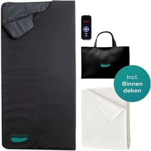 Soft & Silky - ComfortFlow Infrarood Deken - 35 tot 85º - Incl. Detox deken - Infrarood - Rood licht therapie - Sauna - Red Light Therapy - Lamp -