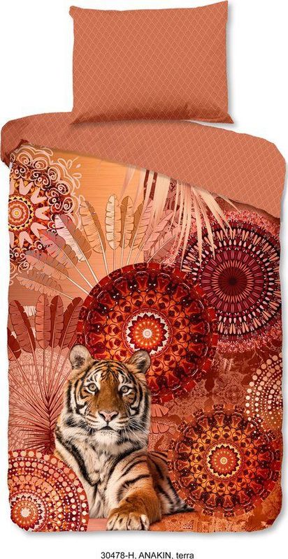 Dekbedovertrek - Wit - Katoen - Enkelzijdig Bedrukt