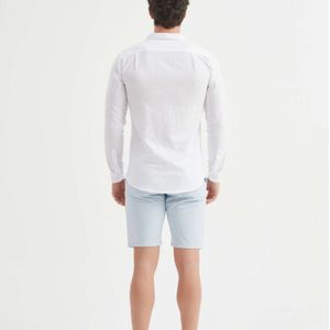 William de Faye - Linnen Overhemd - Wit - 100% Linnen