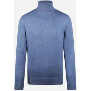 McGregor Roll Neck Sweater - Faded Blue - Katoenmix
