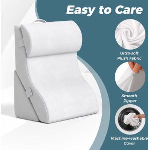 Coast 3-delige Orthopedische Wigkussenset - Verstelbaar - 51 x 33,5 x 61 cm - Wit