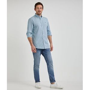 McGregor Overhemd Kleine Ruit - Aqua - Maat L