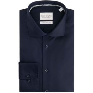 Boston Brothers - Business Shirt LS Non Iron - Navy - Katoen
