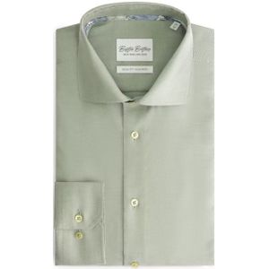 Boston Brothers Non-Iron Overhemd – Heren – Slim Fit – Wide Spread – Oxford Weving – Lichtgroen – Maat 38
