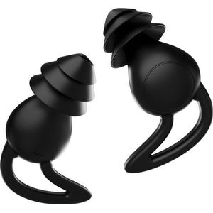 Earplugs - Incl. opbergdoosje - Oordoppen voor Slapen - Oordopjes Voor Festival - Loop Sleep - Siliconen Partyplugs - Gehoorbescherming - Zwart -