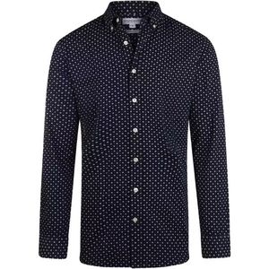 McGregor Indigo Overhemd Heren Navy – Regular Fit – 100% Katoen – Maat L