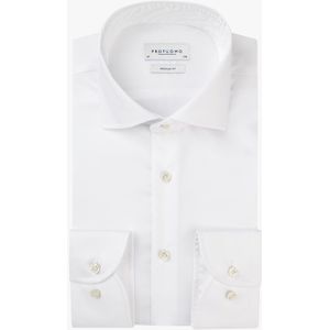 Profuomo Regular Fit Overhemd - Wit - Maat 38