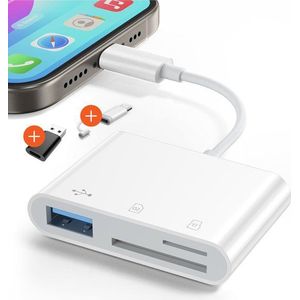 Skoov - SD Kaart Lezer - Adapter - USB-C - Wit