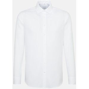 Seidensticker Fine Structure Business Kent Overhemd – Wit - Maat 45