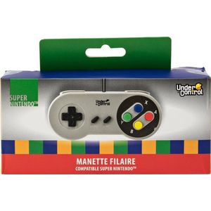 Under Control - Controller geschikt voor Super Nintendo - Bedraad 1,5M - Grijs