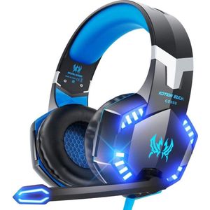 KOTION EACH G2000 Gaming Headset - Zwart/Blauw - Geschikt voor PS5, Xbox Series X, Windows & Switch
