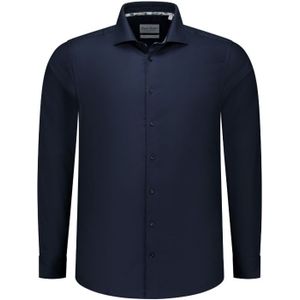 Boston Brothers Wide Spread Overhemd - Heren - navy