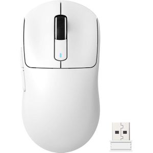 ATTACK SHARK Draadloze Gaming Muis - Wired/2.4G/BT5.4 - Lichtgewicht 49G - PAW3395 - 26000DPI - Wit