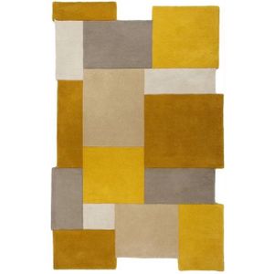 Flair Rugs Collage Wol Vloerkleed 200 x 290 cm – Ochre