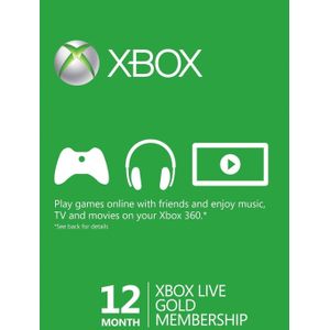 Xbox Live Gold 12 maanden