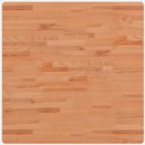 vidaXL Tafelblad vierkant 80x80x1,5 cm massief beukenhout