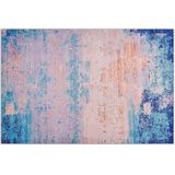 INEGOL - Laagpolig vloerkleed - Blauw - 160 x 230 cm - Polyester
