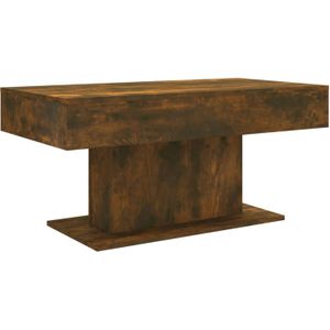 The Living Store salontafel - Trendy - meubels - 96 x 50 x 45 cm - Ken- gerookt eiken