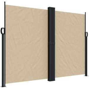 vidaXL Windscherm uittrekbaar 180x1000 cm beige