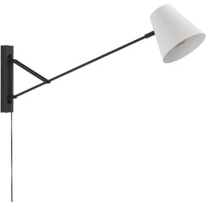 EGLO Forcadet Wandlamp - E27 - 40,5 cm - Zwart/Grijs - Staal