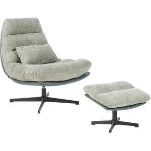 Beliani TOVIK - Fauteuil-Groen-Chenille