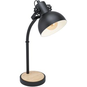 EGLO Lubenham Tafellamp - E27 - 57 cm - Zwart, Bruin
