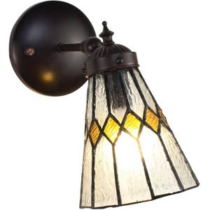 Clayre & Eef Transparente Wandlamp Tiffany 17*12*23 cm E14/max 1*40W 5LL-6203