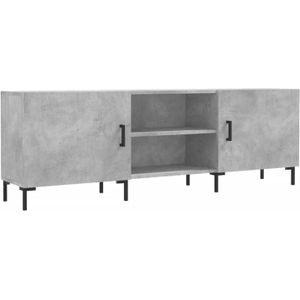 VidaXL TV-meubel 150x30x50 cm - Bewerkt Hout - Betongrijs