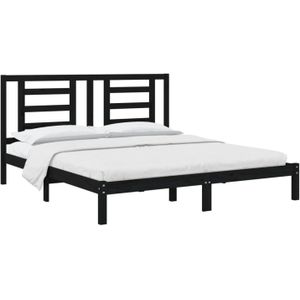 vidaXL-Bedframe-massief-hout-zwart-180x200-cm-6FT-Super-King