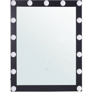 Beliani ODENAS - LED-spiegel - Zwart - IJzer