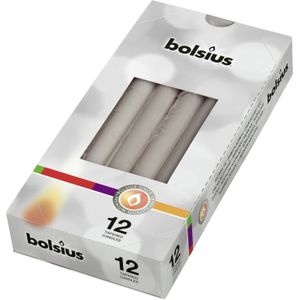 Bolsius - 5 stuks Gotische kaarsen doos 12 warmgrijs.