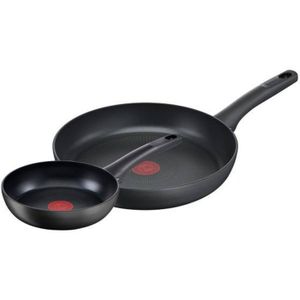 Tefal Ultimate Koekenpannenset G26890 - 2-delige set, Zwart - Met Thermo-Spot en Neprilipdomas Dangtelis