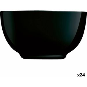Kom Luminarc Diwali Zwart Glas (14,5 cm) (24 Stuks)