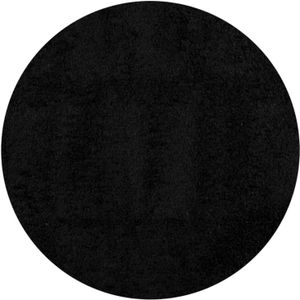 vidaXL-Vloerkleed-PAMPLONA-shaggy-hoogpolig-modern-Ø-240-cm-zwart