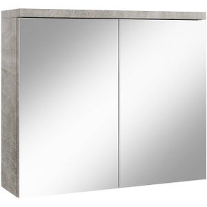Badplaats Spiegelkast Toledo 80 x 20 x 60 cm - beton grijs