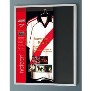 Framebox Zilver geschikt voor shirt 70x90cm