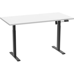 LonaE bureau elektrische hef- en daalfunctie 140x80x71-120cm wit, zwart.