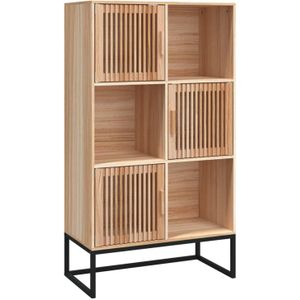 VidaXL Hoge Kast 70x35x125 cm - Bewerkt Hout