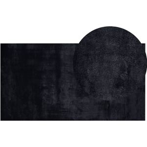 MIRPUR - Shaggy vloerkleed - Zwart - 80 x 150 cm - Polyester