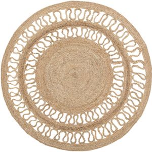 DIKILI - Laagpolig vloerkleed - Beige - 120 cm - Jute