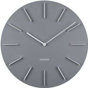 Klok Karlsson Discreet Grey With Silver 40 cm