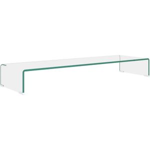 The Living Store TV-meubel Gehard Glas - 100 x 30 x 13 cm - Transparant