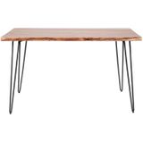 Hoyz - Eetkamertafel Edge - Hout - Bruin - 130x70x77