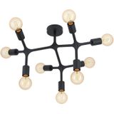 EGLO Bocadella 1 Plafondlamp - E27 - Ø 64 cm - Zwart