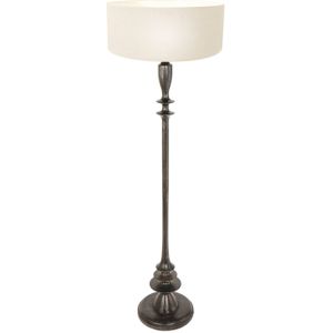 Steinhauer vloerlamp Bois - zwart - hout - 3778ZW