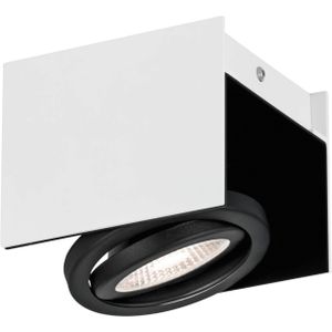 EGLO Vidago - LED Plafondlamp - 1-lichts - wit/zwart
