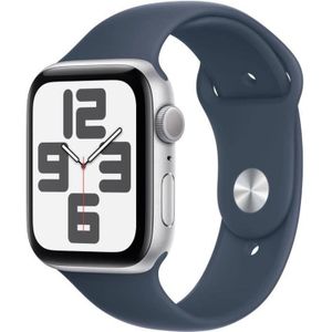 Apple Watch SE GPS 44mm alu zilver/blauw sportband M/L