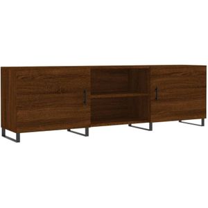 vidaXL-Tv-meubel-150x30x50-cm-bewerkt-hout-bruin-eikenkleur