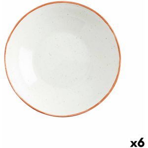 Diep bord Ariane Terra Keramisch Beige (Ø 21 cm) (6 Stuks)